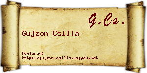 Gujzon Csilla névjegykártya